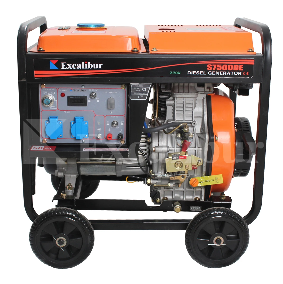 OEM Open Type 100% Copper Alternator 7kw 7.5kw 7kva  Portab Lediesel Generator for Sale