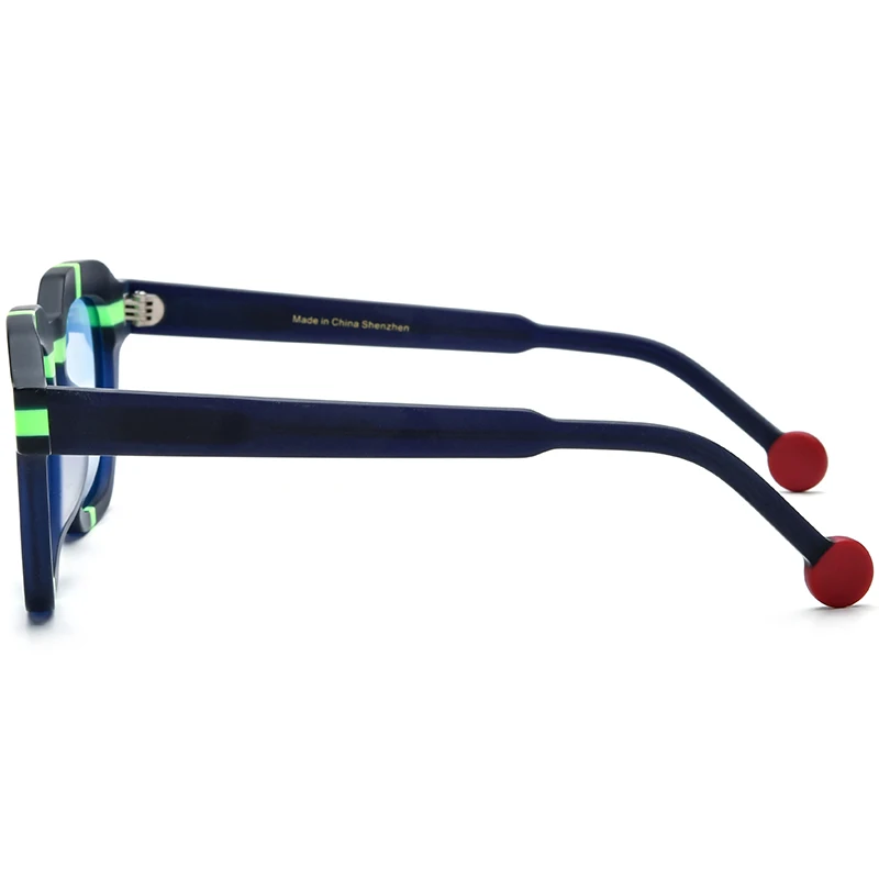 Borregls Matte Acetate Multicolour Polarized Sunglasses Men New Brand Designer Square Sun Glasses Women Mirrored Shades 19363T