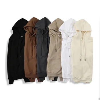 Factory Supply 350 Grams Men's Hoodie Cotton French Terry Heavy Weight Blank Men's Sweatshirts