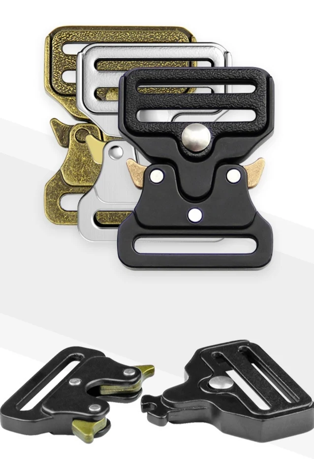 Belt Buckle Customized 50mm Zinc Alloy Adjustable Metal Quick Release Men Buckle High-quality and High Cost-effective