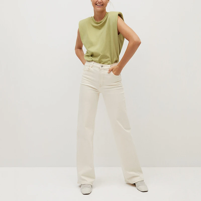 shoulder pad t shirt wholesale