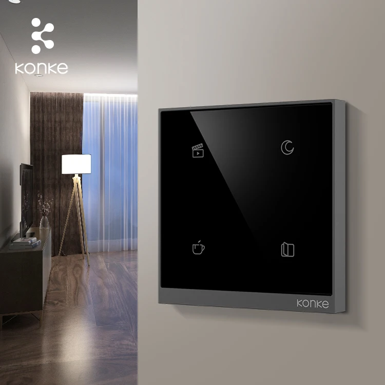 KONKE Zigbee Scene Switch Panel Smart Home Switch Touch Screen