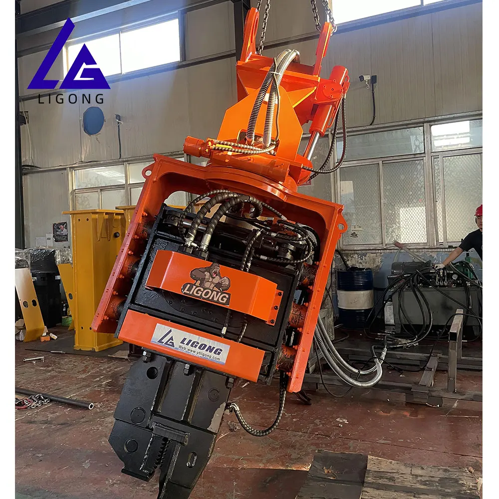Side Clamp Pile Driver Pile Driving Attachment for Excavators Side Grip Pile Driver