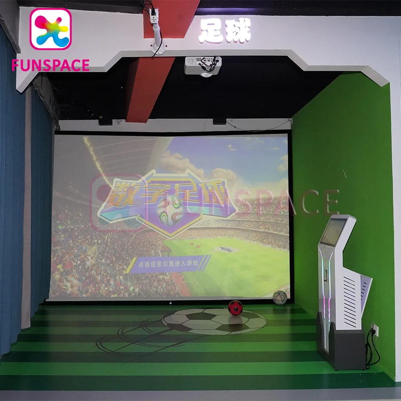 Interactive Projection Digital Motion Reality Sport Game Virtual Soccer Machine Indoor Football Simulator