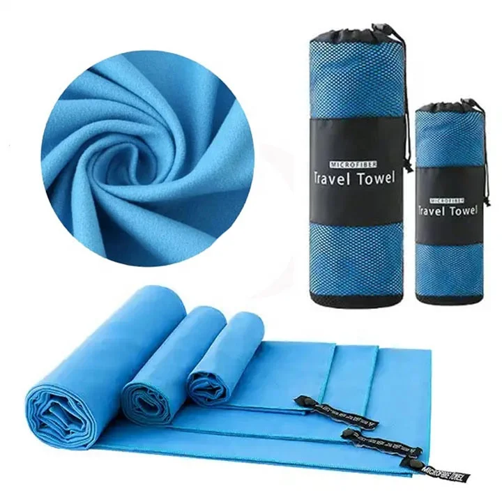 Eastsunshine  Custom logo Size  Gym Fitness Towel Quick Dry Microfiber Suede Sweater Towel  Sports Towel with Mesh Bag