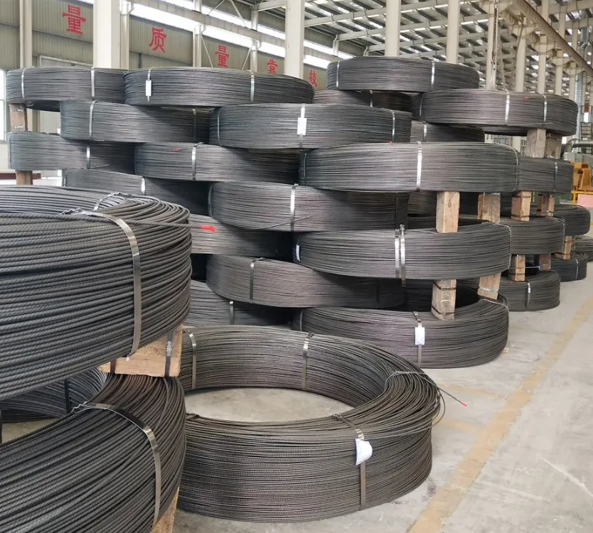 Prestressed Concrete Strand Wire 3.8mm 4mm 4.8mm 5.0mm 6mm 7mm Spiral Ribbed High Carbon Tension PC Steel Wire