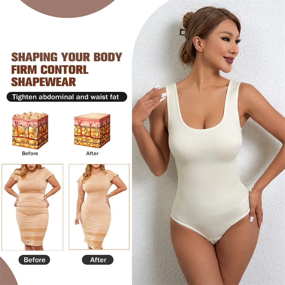 Custom Super Strong Gym Women Compression Panties Seamless Tummy Control Bodysuit Shapewear Underwear Waist Trainer Shaper supplier