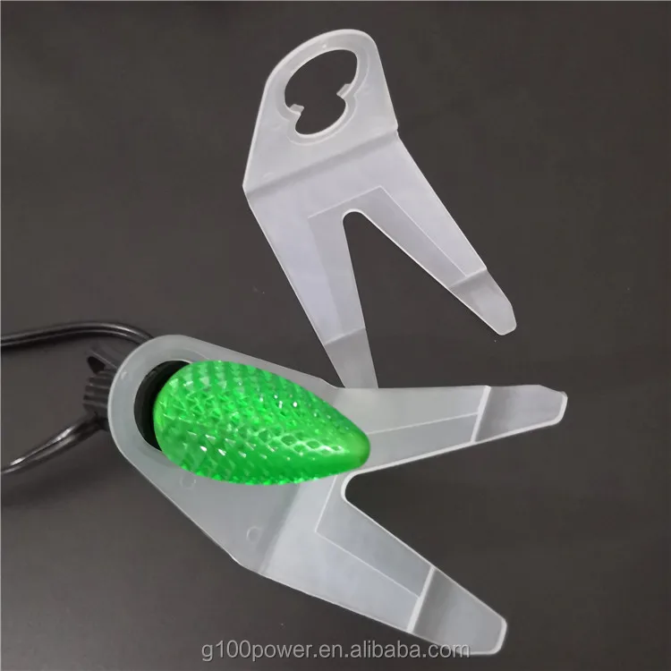 High Quality White Pvc Outdoor Allinone Gutter And Shingle Led Christmas Light Clips Buy C9