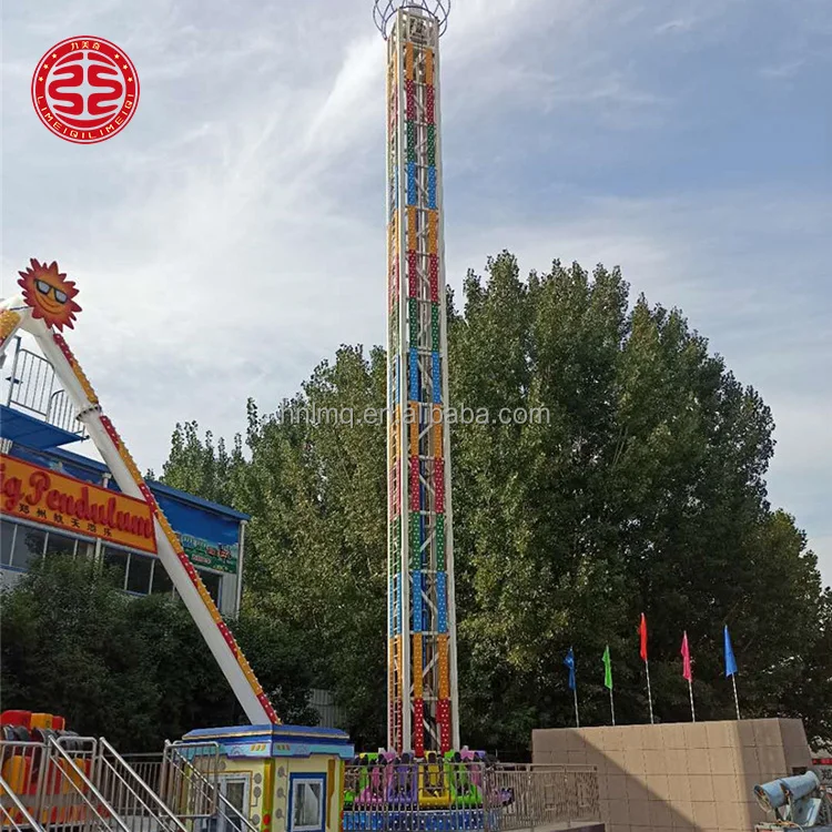 Amusement Equipment Ride Free Fall Tower Theme Park Drop Tower Rides for Sale Amusement Sky Flying Tower Rides