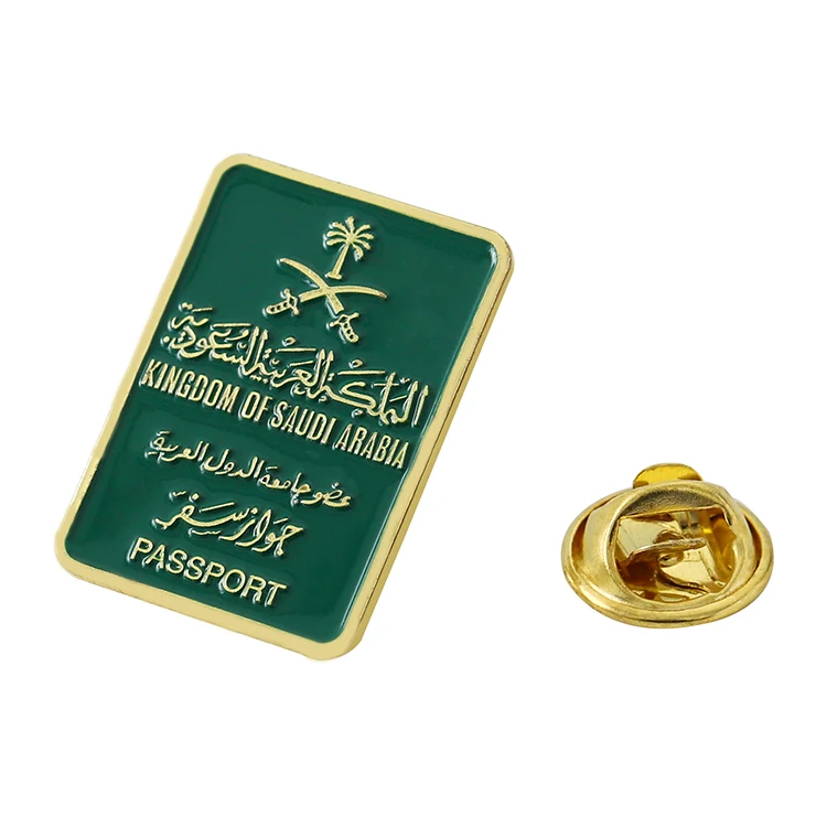 Custom Metal Dubai Uae Pins Saudi Arabia National Day Pins Ksa Saudi