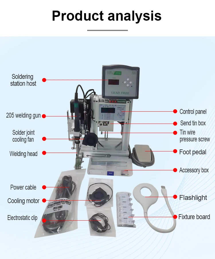 Borx Semiautomatic Soldering Machine,15v/3a For Aux,Dc,Usb,Led Lights