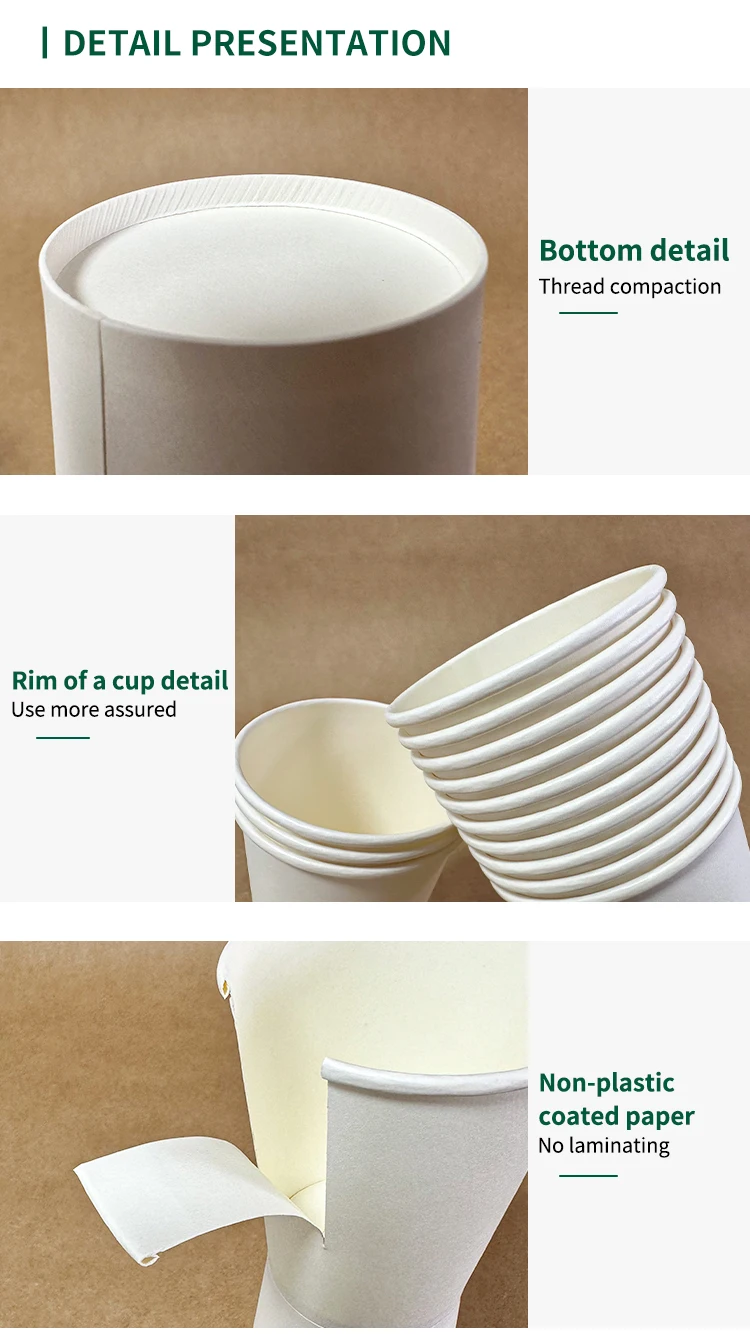 4 Oz 7 Oz 8 Oz 12 Oz 15 Oz Disposable Paper Cups,Ideal For Coffee,Hot ...