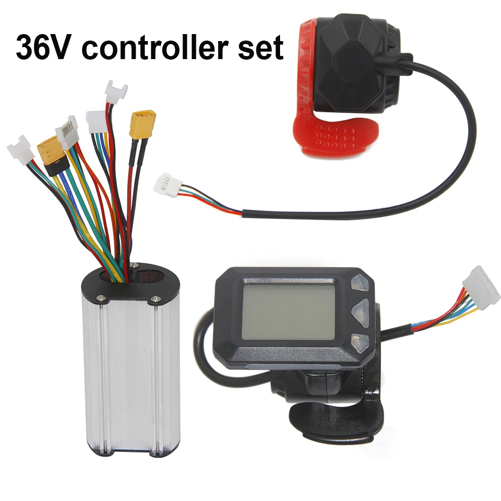 36V 12A 350W Brainpower Motor Controller with LCD Monitor Electric Scooter Bike Brake Set 6.5inch Essential Accessories