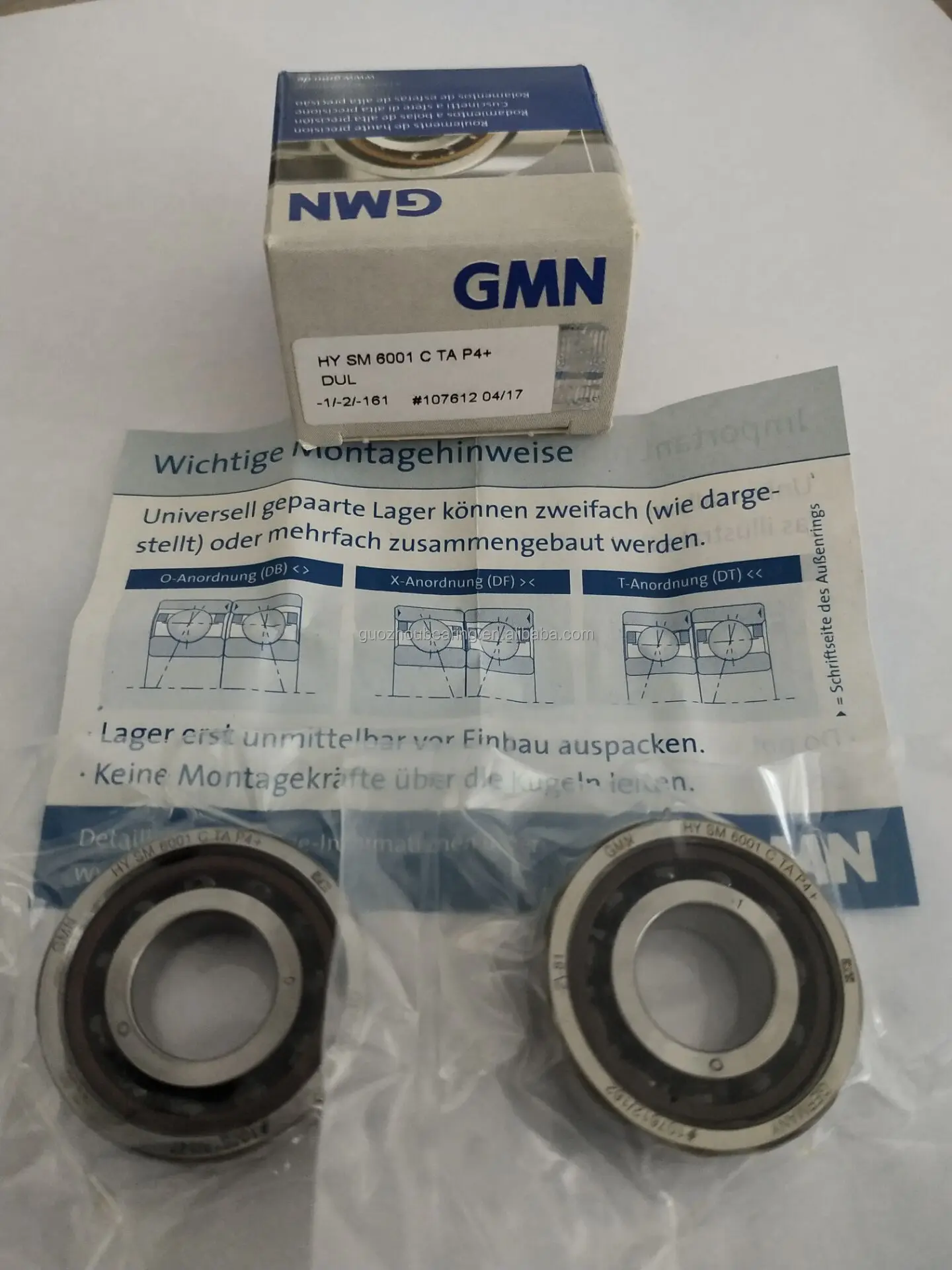 GMN製ベアリング　2箱 6級アンギュラーコンタクトベアリング QJ304 305 306 307 308 309 310