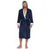 Hooded Navy Contrast White