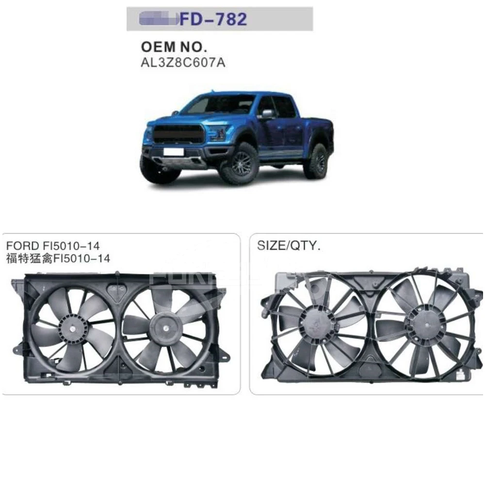 Best Car Ford F150 Cooling Fan AL3Z8C607A HL3Z8C607A Electric Radiator... — 4