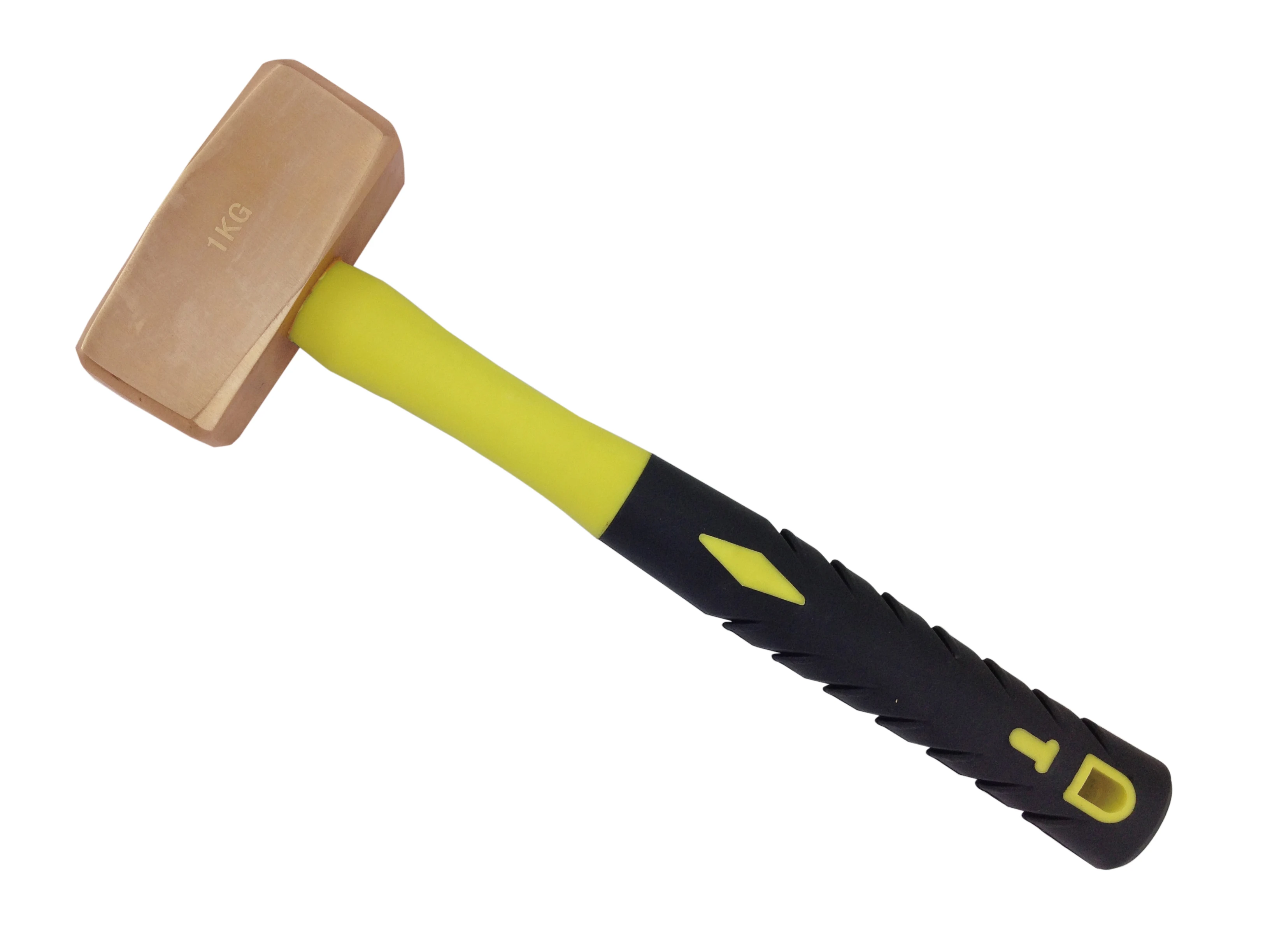 Top Quality Multi Tools Non Sparking Rubber Handle Color Customized Copper Hammer Sledge German Type