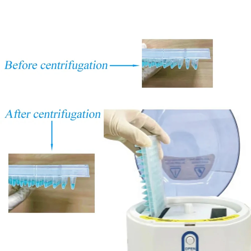 IKEME Laboratory Mini Plate Spinner Centrifuge 2800rpm Lab Microplate Centrifugal 96 Well Micro Plate PCR Mini Centrifuge