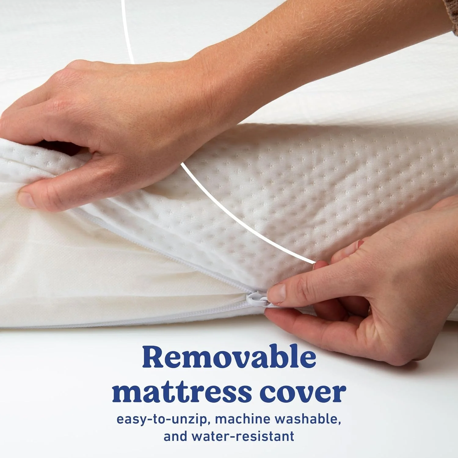 product oeko certification waterproof anti bedwetting baby safety polyester memory foam mattress cover-4