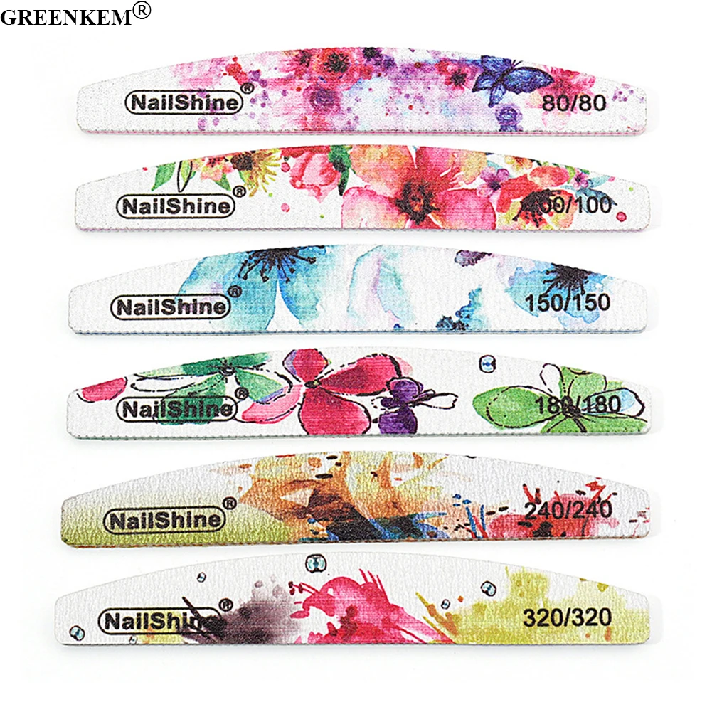 Professional Washable Print Nail File Custom Logo Waterproof 100/120