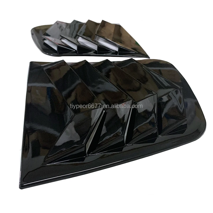 product window louvers for kia kx5 sportage 2015   2018 rear side window louvers air vent scoop shades cover blinds exterior accessories-7