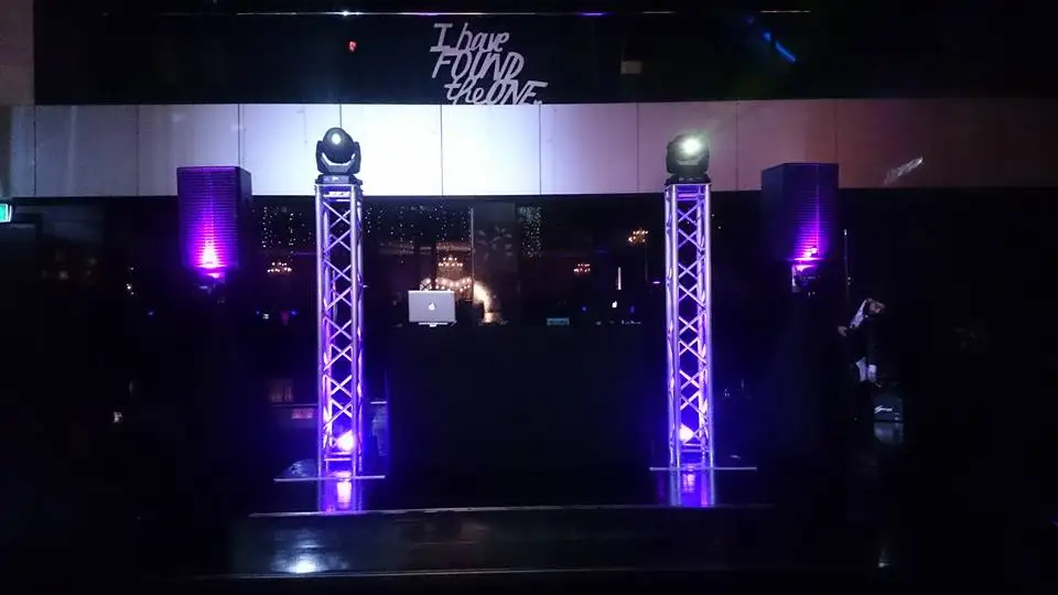 
6,5 футов dj Truss totem stand движущийся свет с черным/белым гримом 