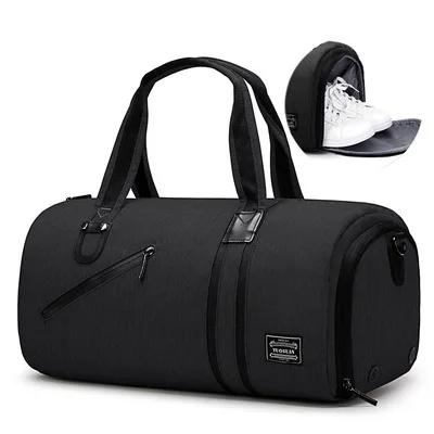 Large capacity sport gym travel unisex multifunction foldable weekender travelling dry wet separation duffle travel bags