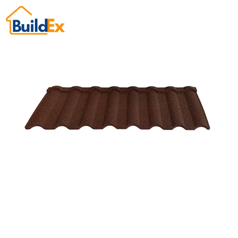 Custom modern design factory bonded stone coated tiles roofs are a popular panel material for new Home ownership schemes