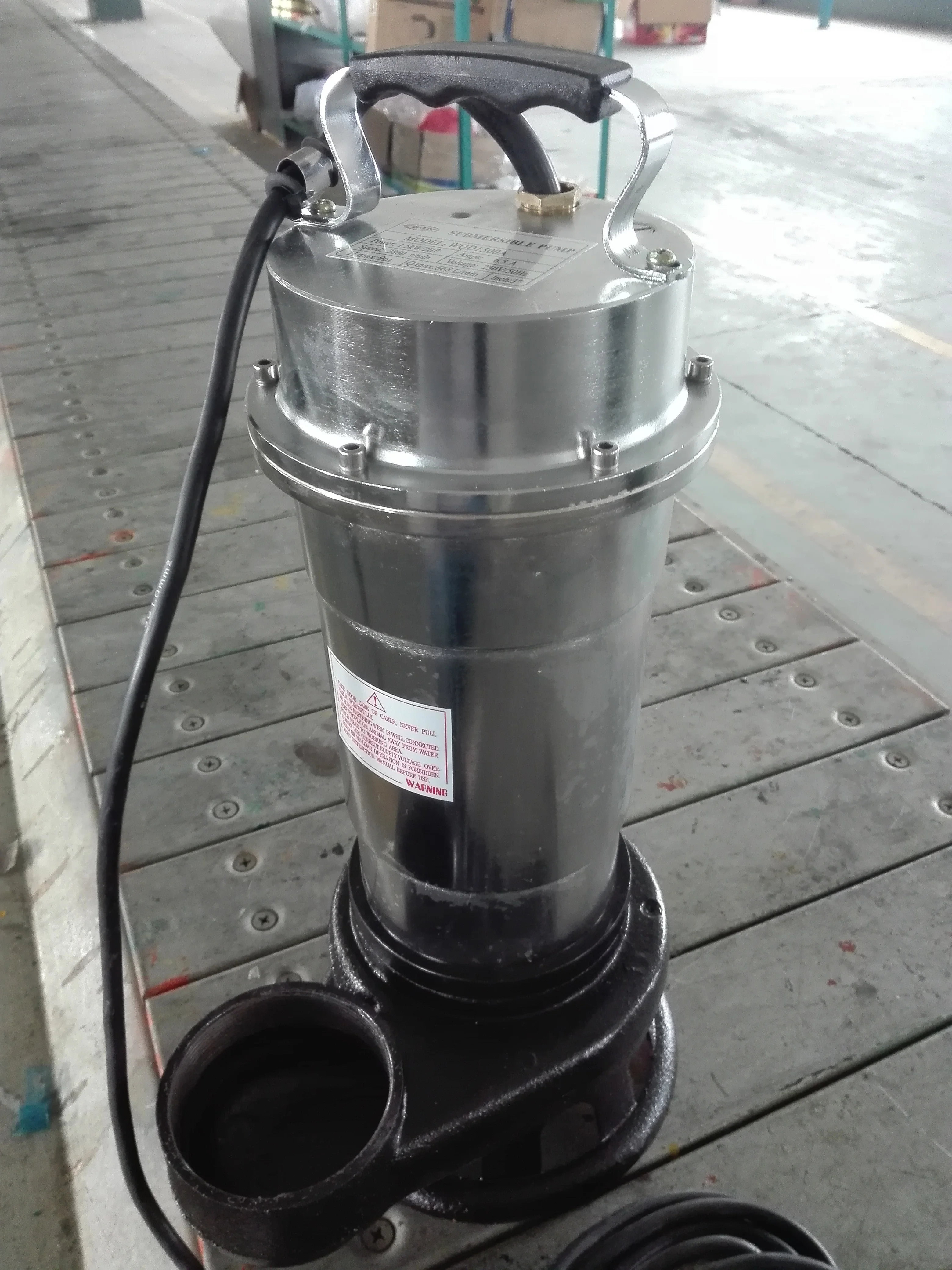 Однофазный Портативный Погружной грязевой насос для сточных вод 2HP с Поплавковым