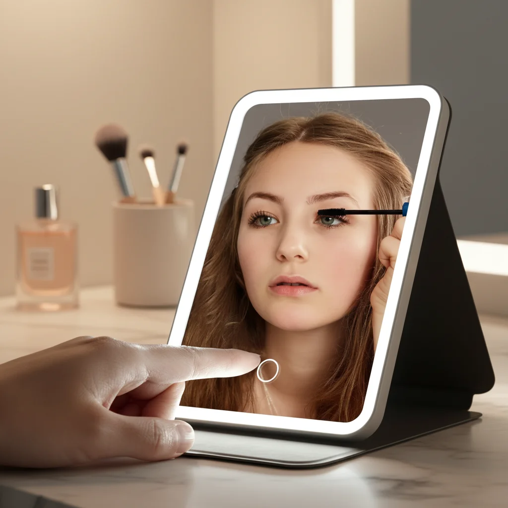 XINXU LED Make-up Mirror - Portable, Foldable, and Customizable