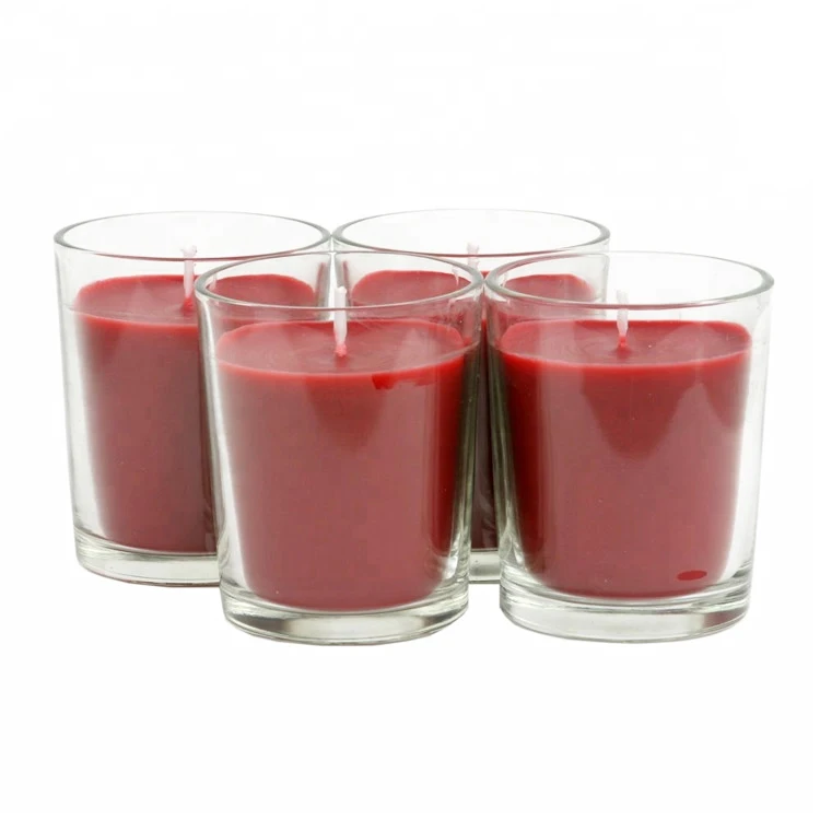 30ml 40ml 50ml 65ml 85ml 135ml 180ml 200ml 300ml 400ml 500ml Clear Recycled Glass Candle Holder Jar Candle Container Candle Cup