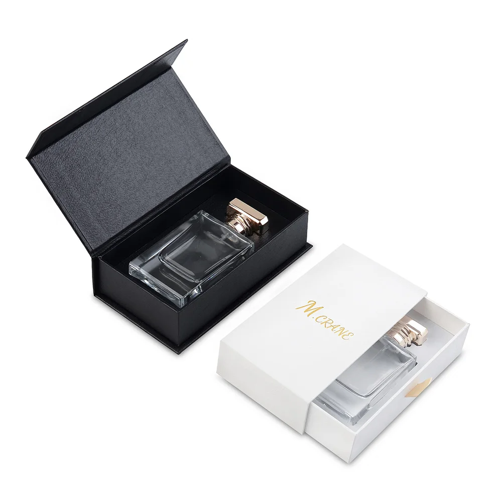 Custom logo Embossed Paper Parfum Boxes Handmade Flip Magnetic10 30 50 100ml Empty Luxury Gift Perfume Box Packaging