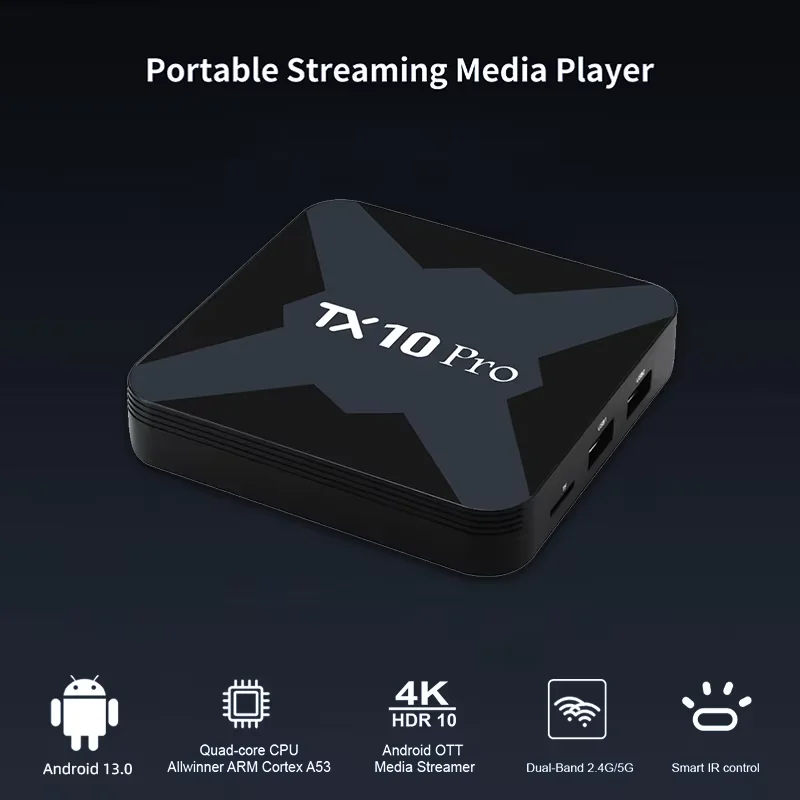 その他 TVBOX ZTX Custom Android TV Box - Android 13, 8GB, 128GB