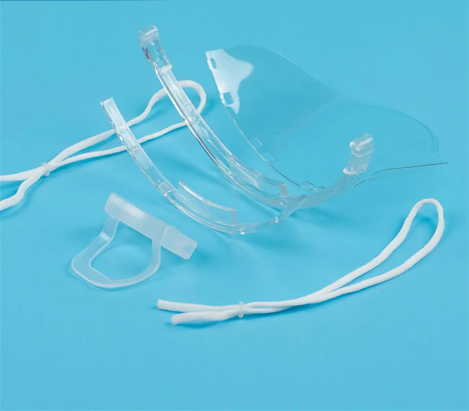 Clear Splash Guard Mask for Restaurants Plastic Face Cover, Blocks ...