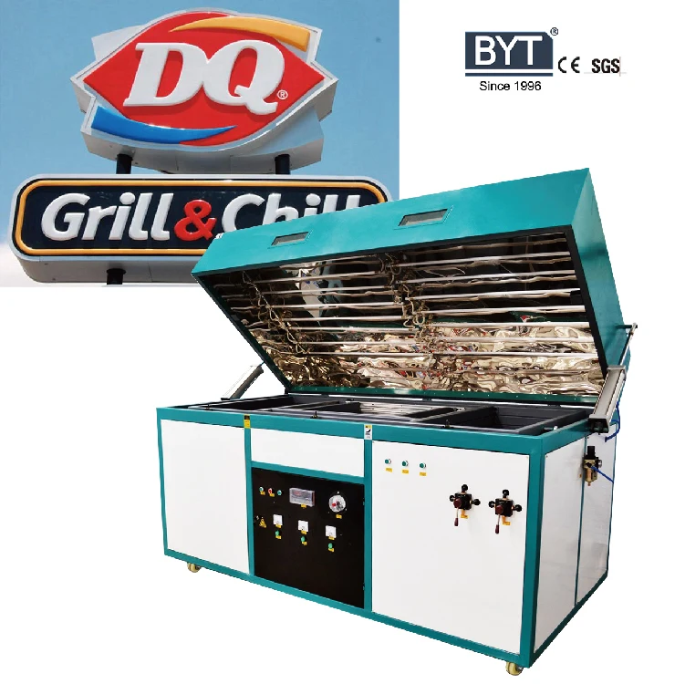 Manual Clamshell Abs Plastic Thermoforming Vacuum Forming Machine