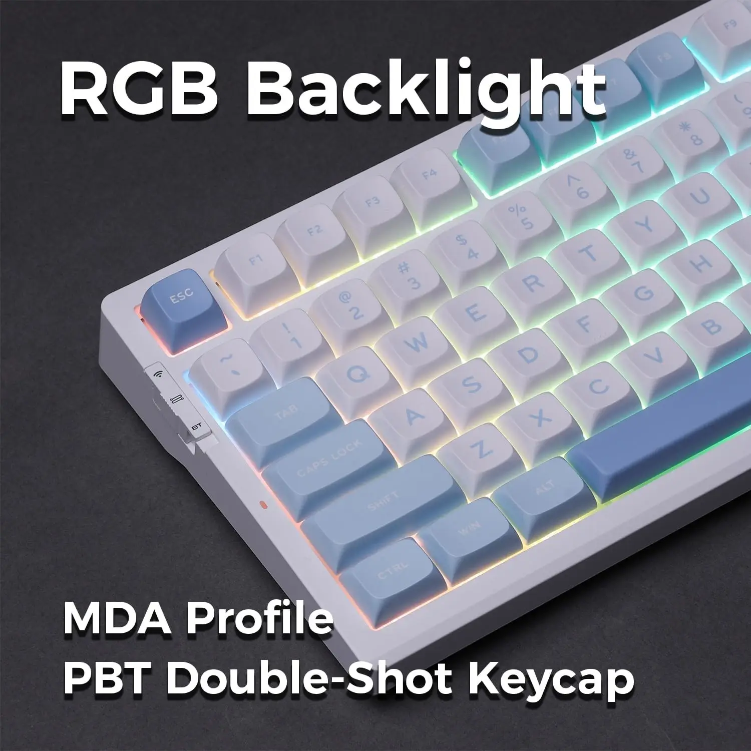 MCHOSE G98 Mechanical Keyboard 98 Keys Gasket Mounted Five Layers ...