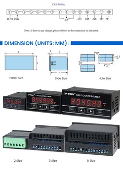 デジタルカウンター プロダクションカウンターメーター エンコーダー6
