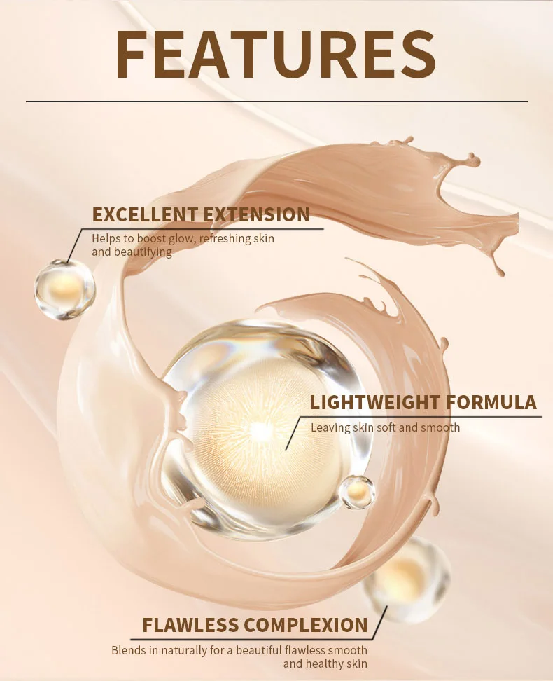 Correcting Color Face Makeup Full Coverage Liquid Foundation for Dark Skin Hydrating Light Waterproof Long Lasting BB Cream