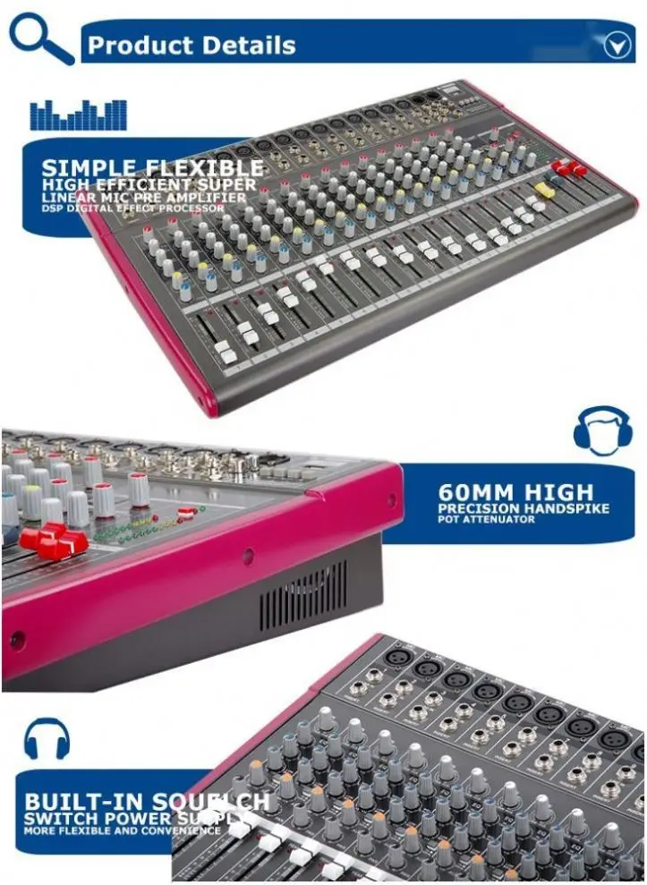 超激得お得 タッチスクリーンdemao6チャンネルdjデジタルオーディオコンソールミキサー Buy Audio Console  Mixer,Mixer Audio,Digital Mixer Console Audio Product