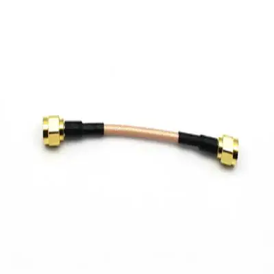 RF Cable Assembly Pigtail Customized Length SMA Male SMA Male RG316 Copper Conductor PVC Insulation PE Jacket Black One Year