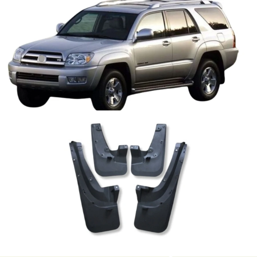 TIYPEOR Car Mud Fender for Toyota 4 Runner Sport Sr5 2003-2009 Mud Flaps Splash Guards Fender Mudguards
