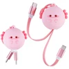 สายชาร์จเร็วแบบยืดหดได้ Pink Axolotl 60W