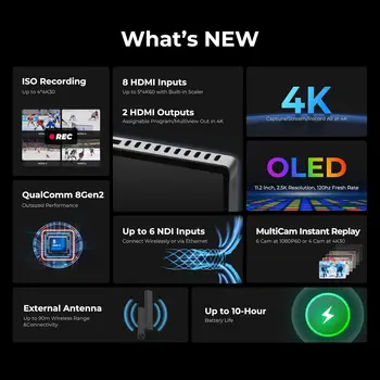 YoloLiv YoloBox Extreme All-in-One Multicam 8 HDMI & 3 USB & 6 NDI Inputs 2 HDMI Out 4K ISO 4K Live Streaming Switcher detail image