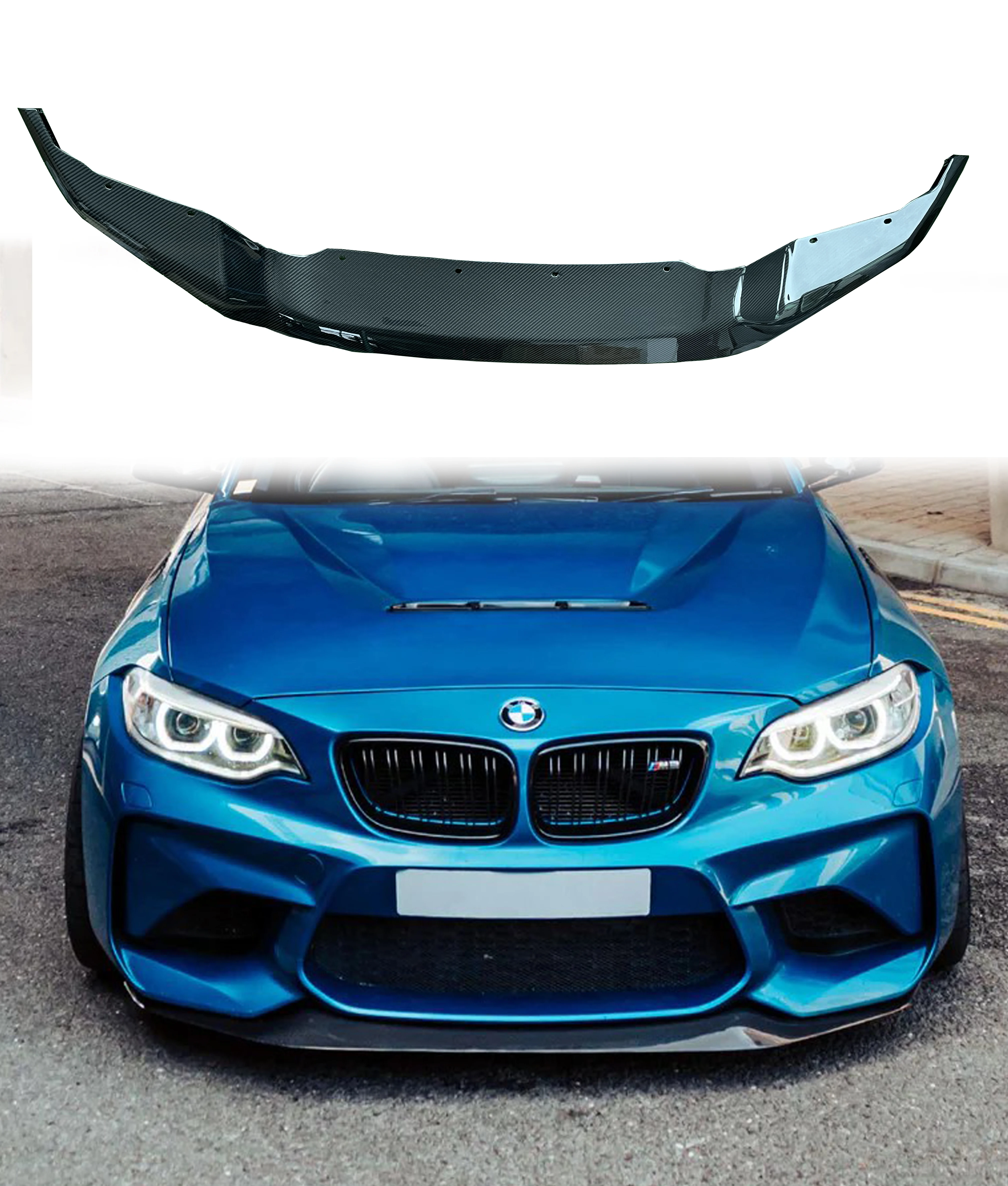Dry Carbon Rsc Front Bumper Lip For BMW F87 M2