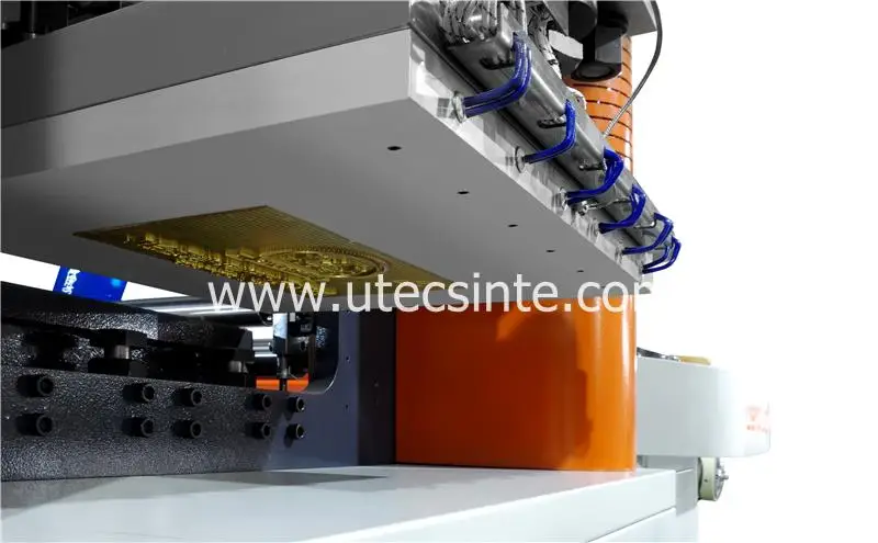 UT1200 Automatic Biodegradable PP Polypropylene Nonwoven Fabric Cloth Roll Box Kraft Paper Bag Hot Foil Stamping Machine