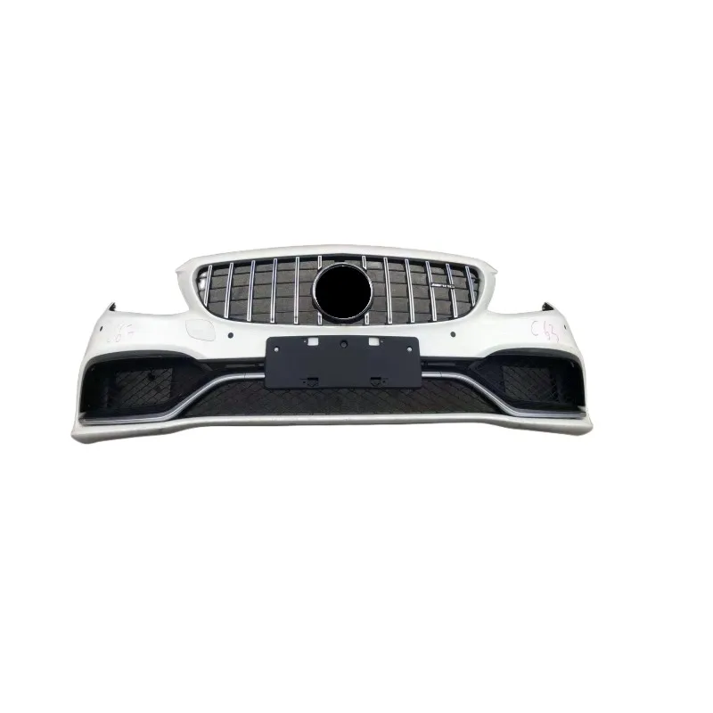 Genuine Body Kits For Mercedes Benz W205 C Class Upgrade C63 AMG Front Car Bumper With Grille Engine Hood Fenders