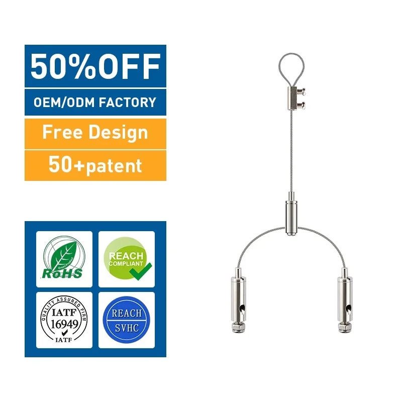 Высокое напряжение провода из нержавеющей стали веревки потолок подвеска кабель висит наборы с терминала