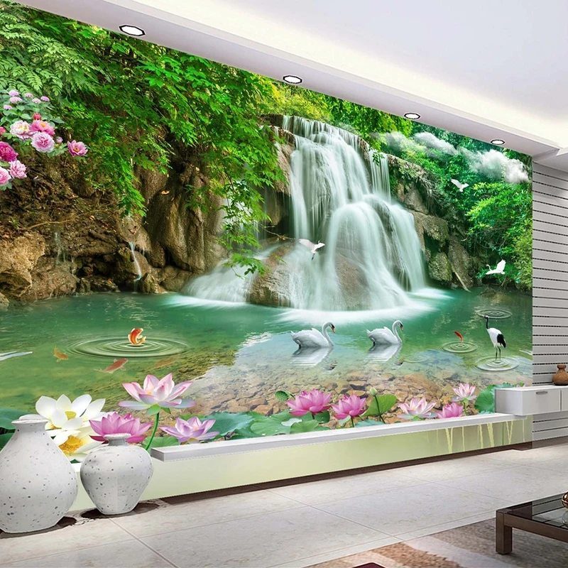 Banyue waterfall Mural Photo Wallpaper Decor Paper Wall Background 3D 