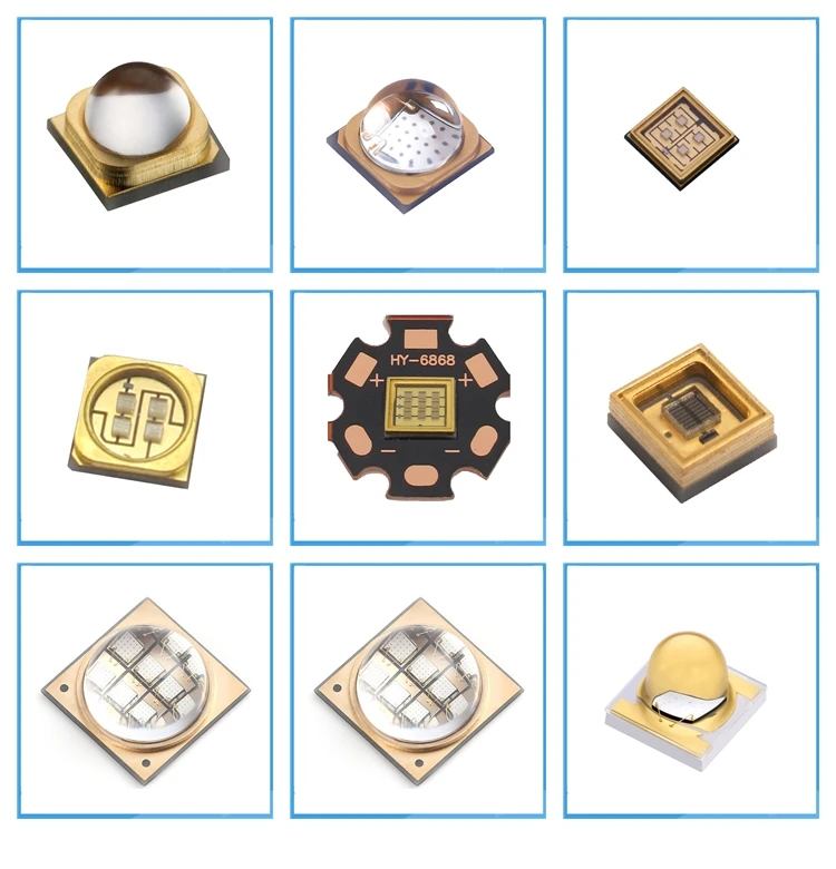High Optical Power Uv 20-50mw Uvb 2watt Led 3535 Smd Chip 280nm 290nm 300nm 310nm 320nm 300nm for Uvb Light Vitamin d