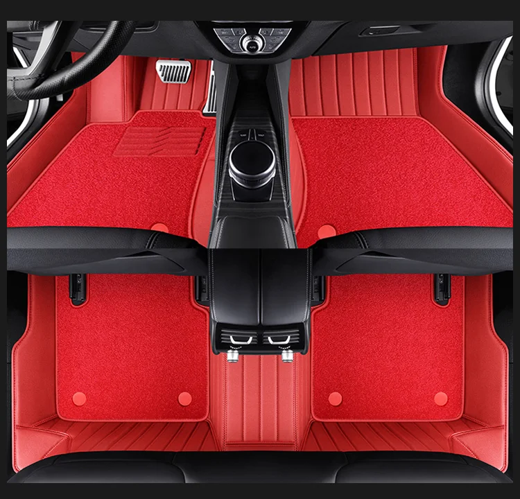 Custom Car Floor Mats for BMW Series Car Protection Full Coverage Pads Anti-Slip Leather Floor Lining All Weather Car Floor Mats